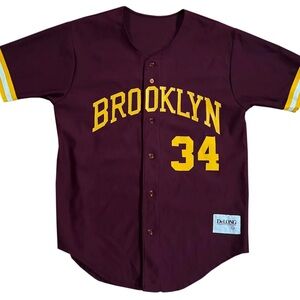 Vintage DeLong Brooklyn College The Bridges Baseball Jersey (Size 44)